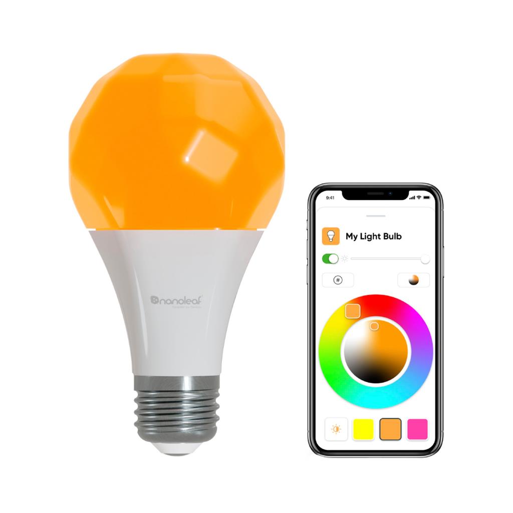 Nanoleaf Essentials | Smart A19 Bulb | EU- 800Lm | White | 2700K-6500K | 120V-240V | E27