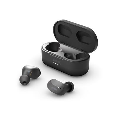 BELKIN TRUE WIRELESS HEADPHONES,BUD,BLACK