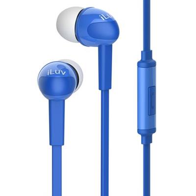 Peppermint Talk - Earphones   Blue With Mic