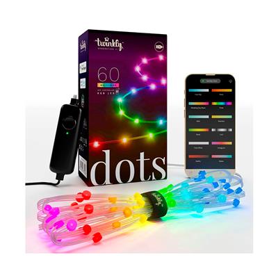 Twinkly DOTS Light 60L RGB , 3 meter, BT+WiFi, Gen II, IP20, USB Powered